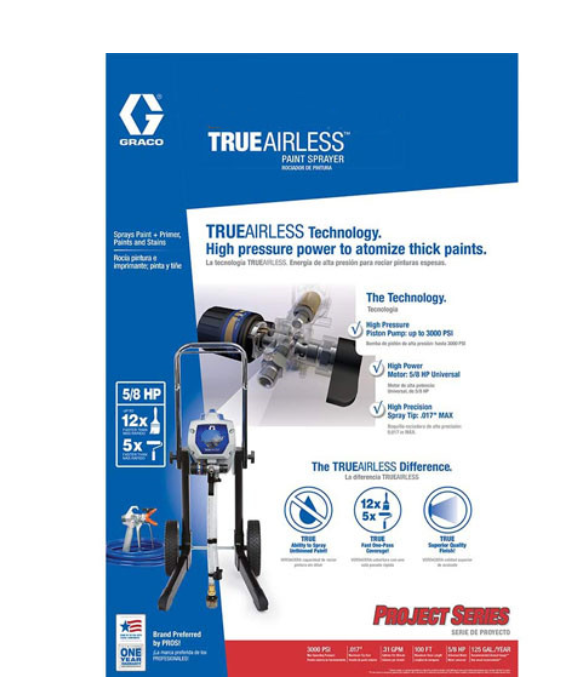 Graco Magnum 262805 X7 Cart Airless Paint Sprayer, Gray