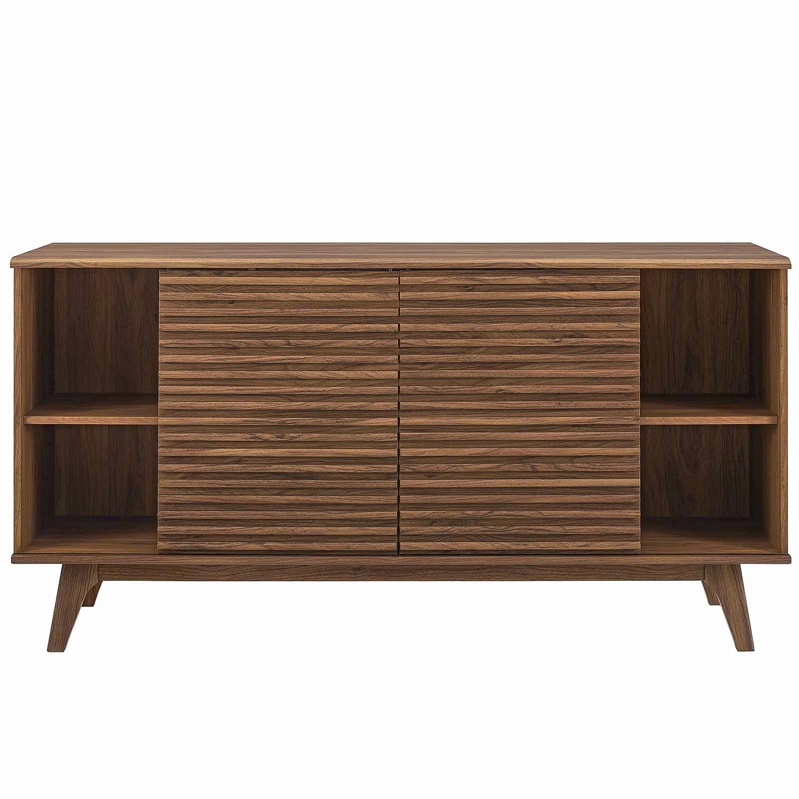 【Furniture】【BS】Carson Carrington Lagered Sideboard Buffet Table - Walnut