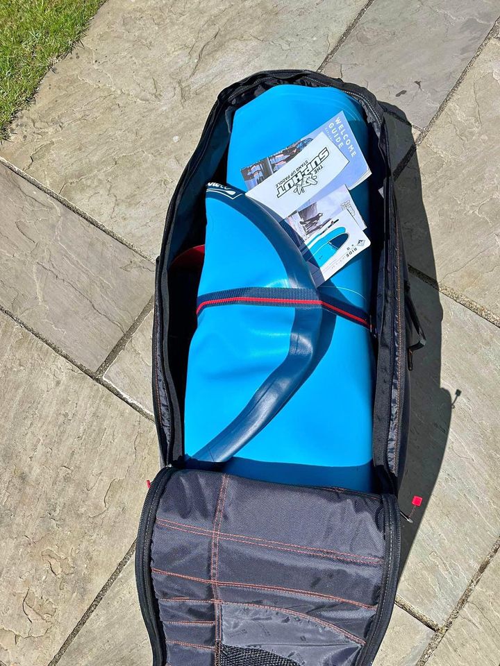 Red Paddle Co 10’6 Ride Inflatable Stand Up Paddle Board Package, Blue