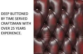 Chesterfield Genuine Antique Leather Queen Anne Chair (3 Colour Options) (Green)