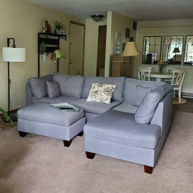 【Furniture】Hemphill 3 - Piece Upholstered Chaise Sectional