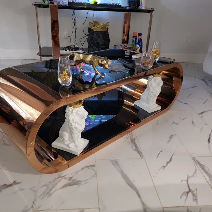 【Furniture】Jasonville Floor Shelf Coffee Table with Storage