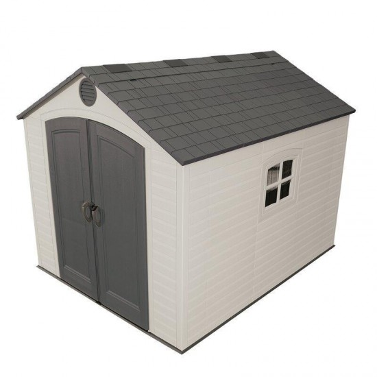 Llfetime 8 Ft. x 10 Ft. HDPE Plastic Shed Desert Sand