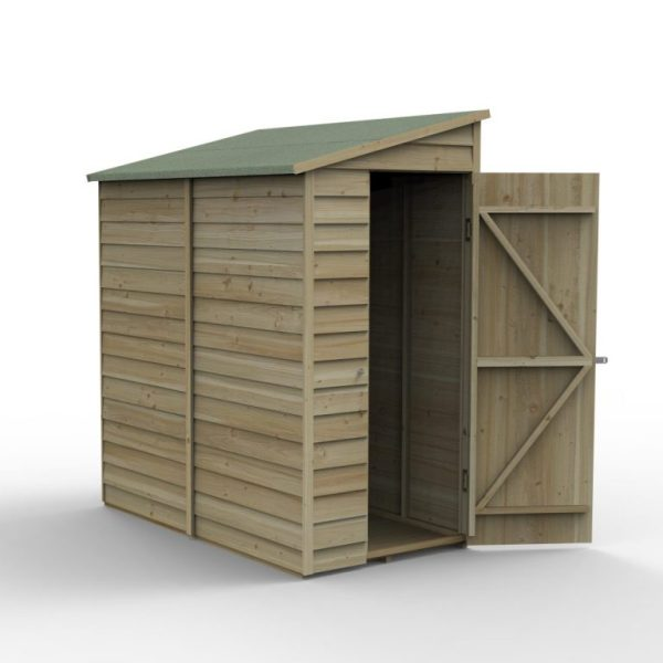 Overlap Pressure Treated 3 x 6 Pent Shed - No Window