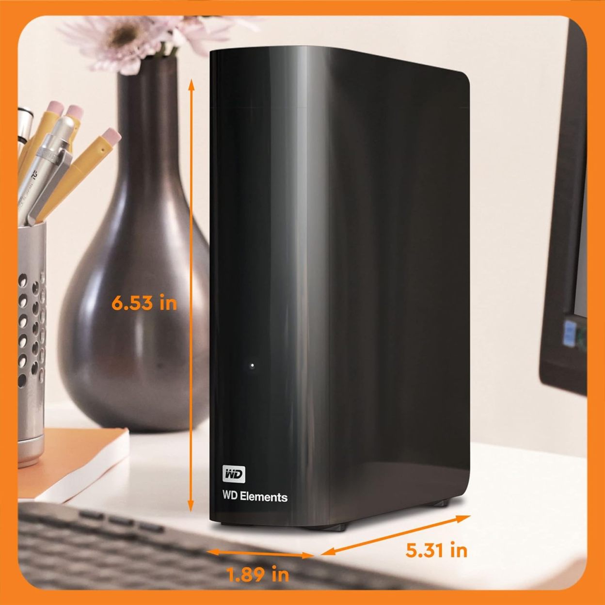 WD 12 TB Elements Desktop External Hard Drive - USB 3.0, Black